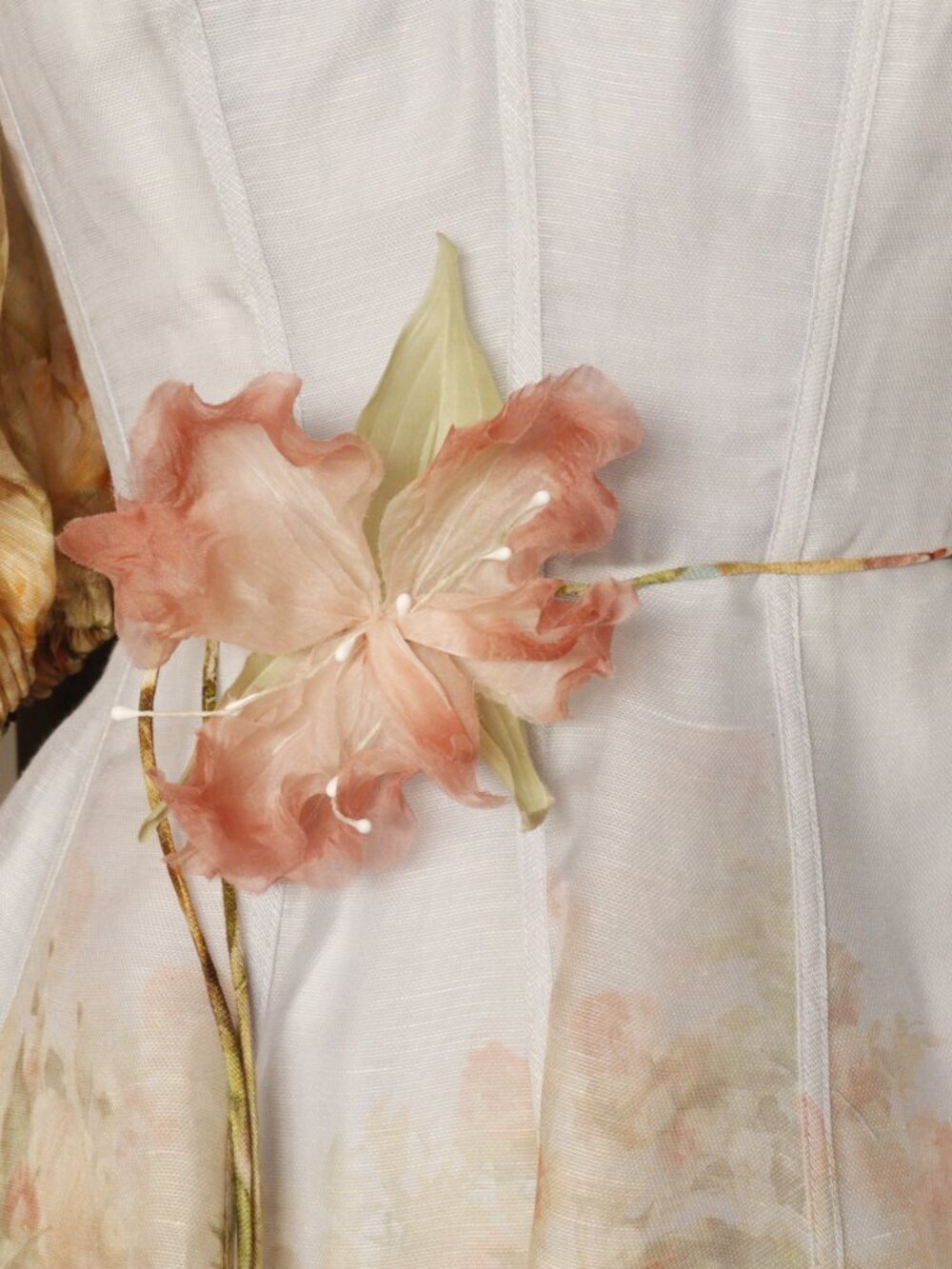ZIMMERMANN Luminosity Flip Dress in Rosy Garden Floral Print - Picture 12 of 14
